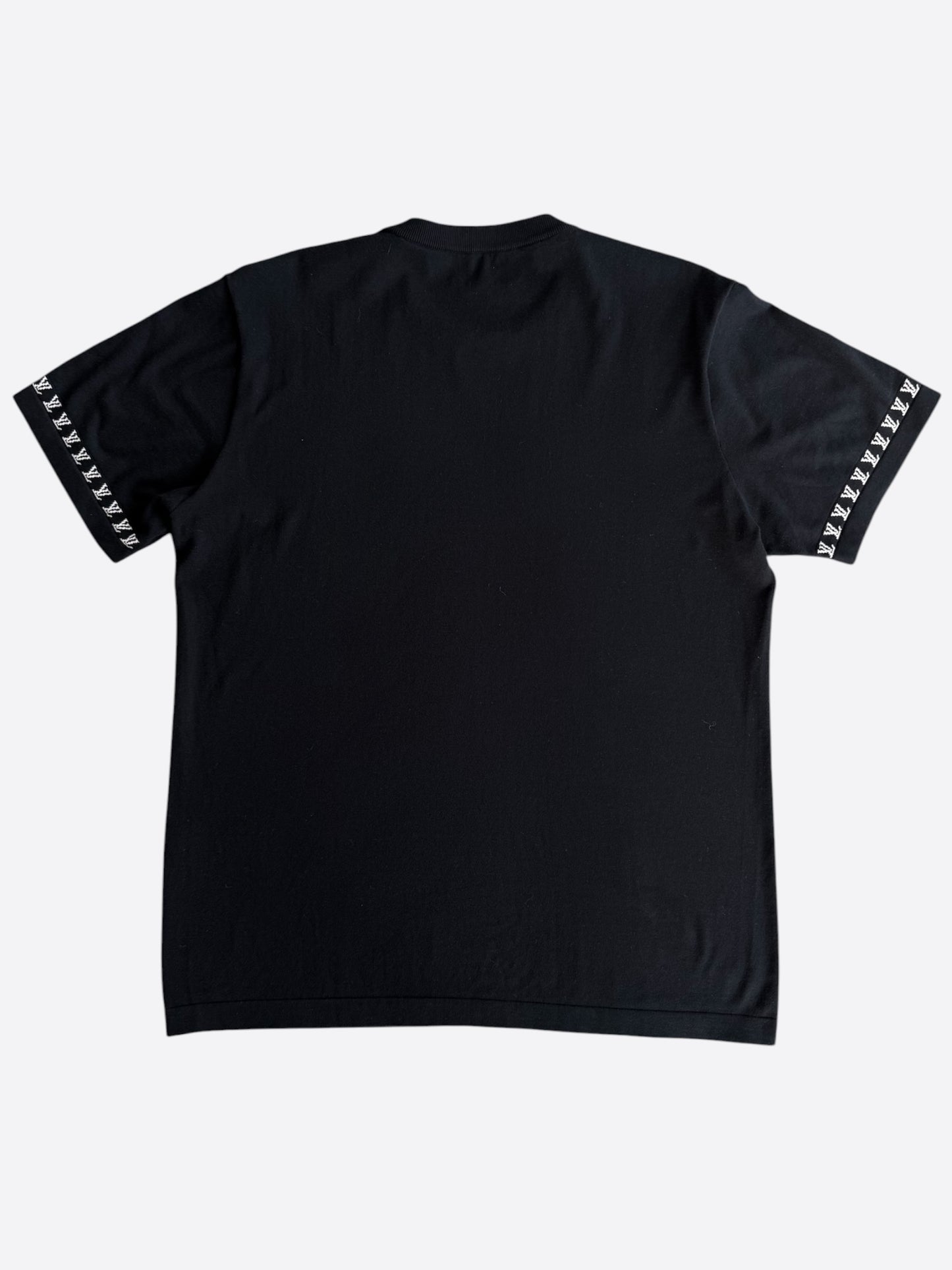 Louis Vuitton Black & White Signature Knit T-Shirt