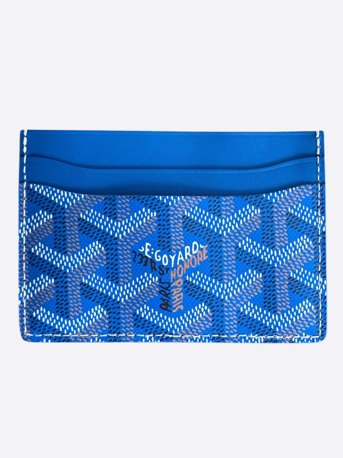 Goyard Blue Saint Sulpice Card Holder