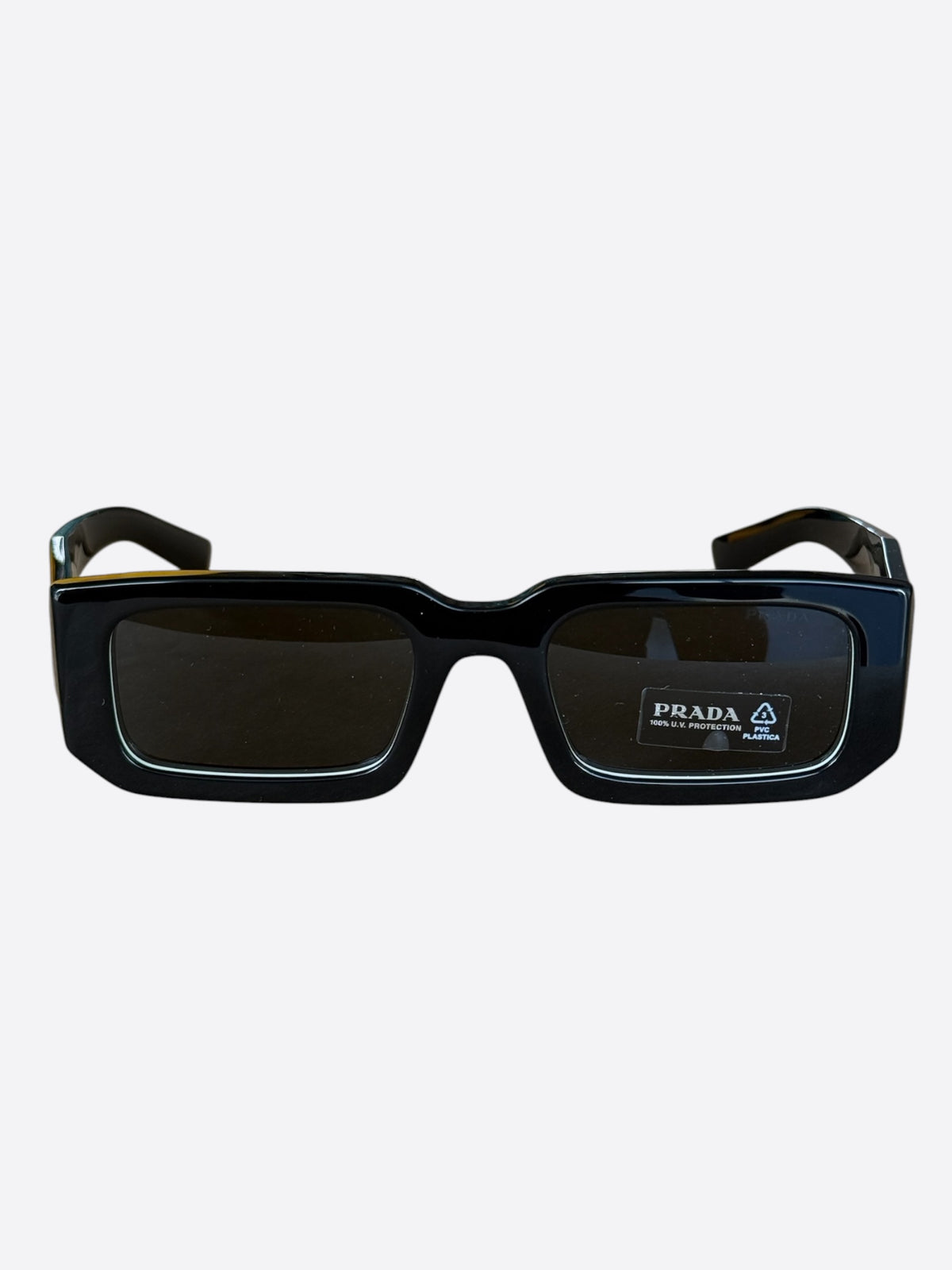 Prada Black & Silver SPR06Y Sunglasses