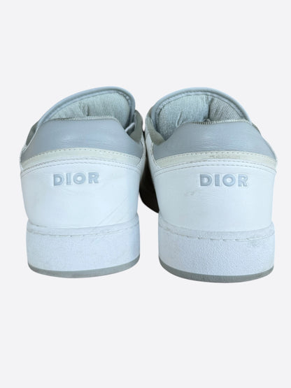Dior White & Grey Oblique B27 Sneakers