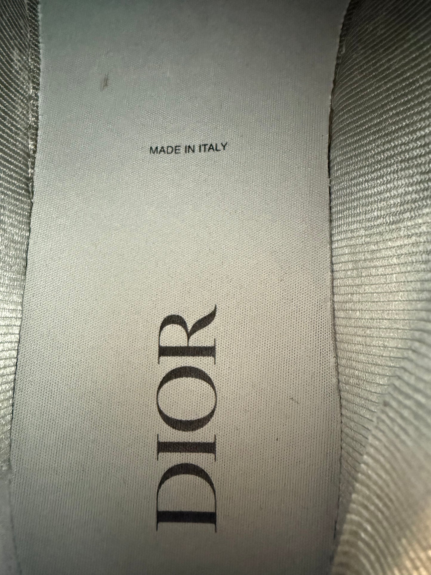 Dior Stussy White & Grey Oblique B27 Sneakers