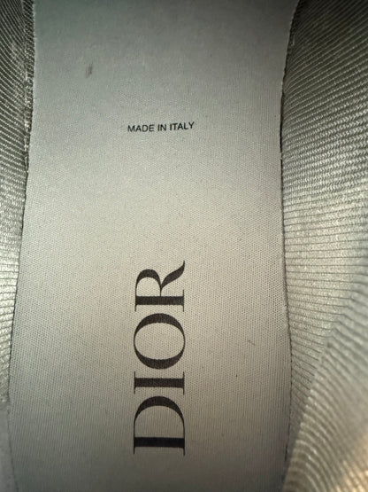 Dior Stussy White & Grey Oblique B27 Sneakers