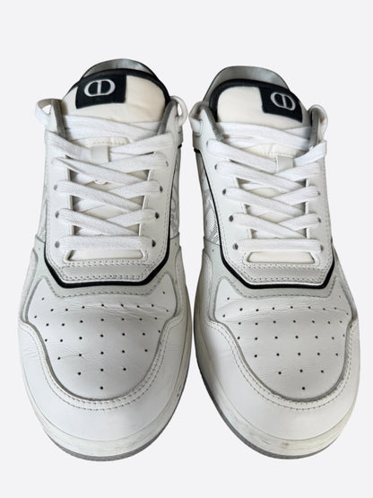 Dior Stussy White & Grey Oblique B27 Sneakers
