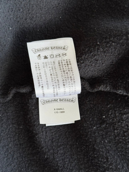 Chrome Hearts Black & White Las Vegas Horseshoe Logo Zip Up Hoodie