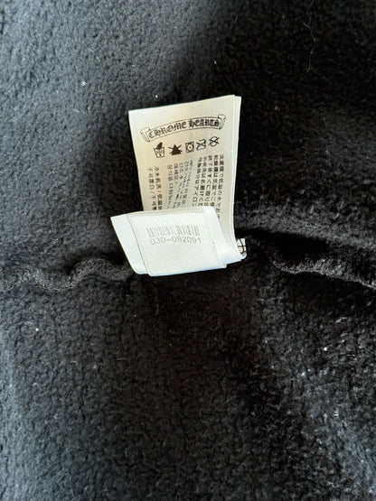 Chrome Hearts Black & White Las Vegas Horseshoe Logo Zip Up Hoodie