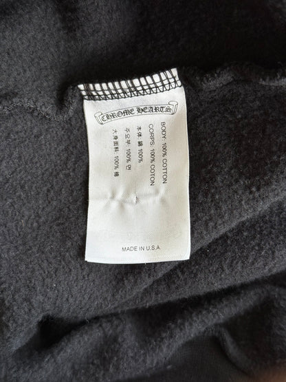 Chrome Hearts Black & White T-Bar Logo Hoodie