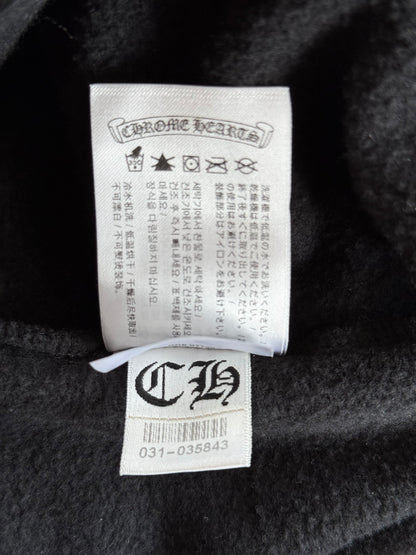 Chrome Hearts Black & White T-Bar Logo Hoodie