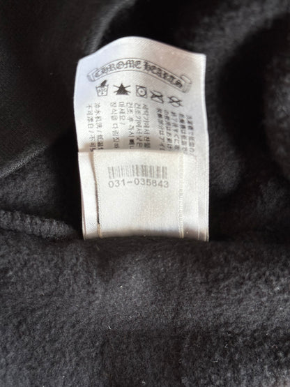 Chrome Hearts Black & White T-Bar Logo Hoodie