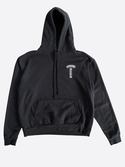 Chrome Hearts Black & White T-Bar Logo Hoodie