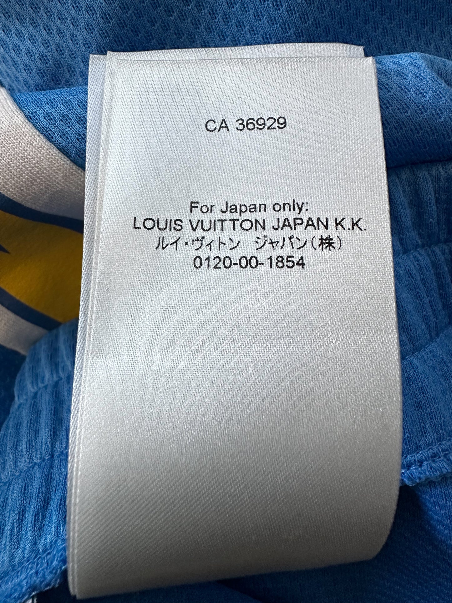 Louis Vuitton Blue Lightning Logo Shorts