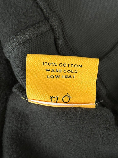 Gallery Dept Washed Black & Yellow Dept Logo Hoodie