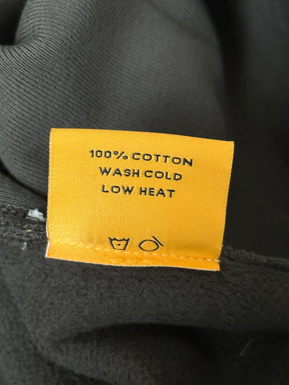 Gallery Dept Washed Black & Yellow Dept Logo Hoodie
