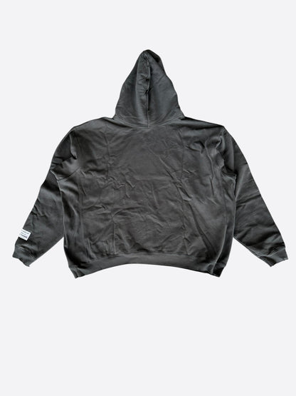 Gallery Dept Washed Black & Yellow Dept Logo Hoodie