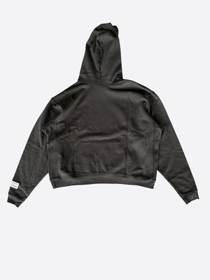 Gallery Dept Washed Black & Yellow Dept Logo Hoodie