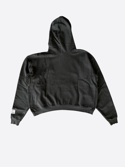 Gallery Dept Washed Black & Yellow Dept Logo Hoodie