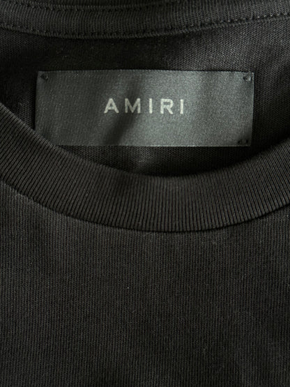 Amiri Wes Lang Black & White Checkered Skull T-Shirt