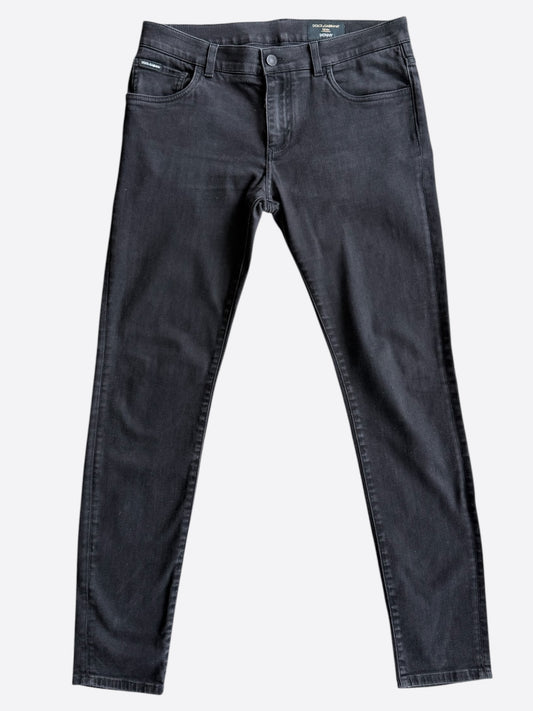 Dolce & Gabbana Black Skinny Denim Jeans