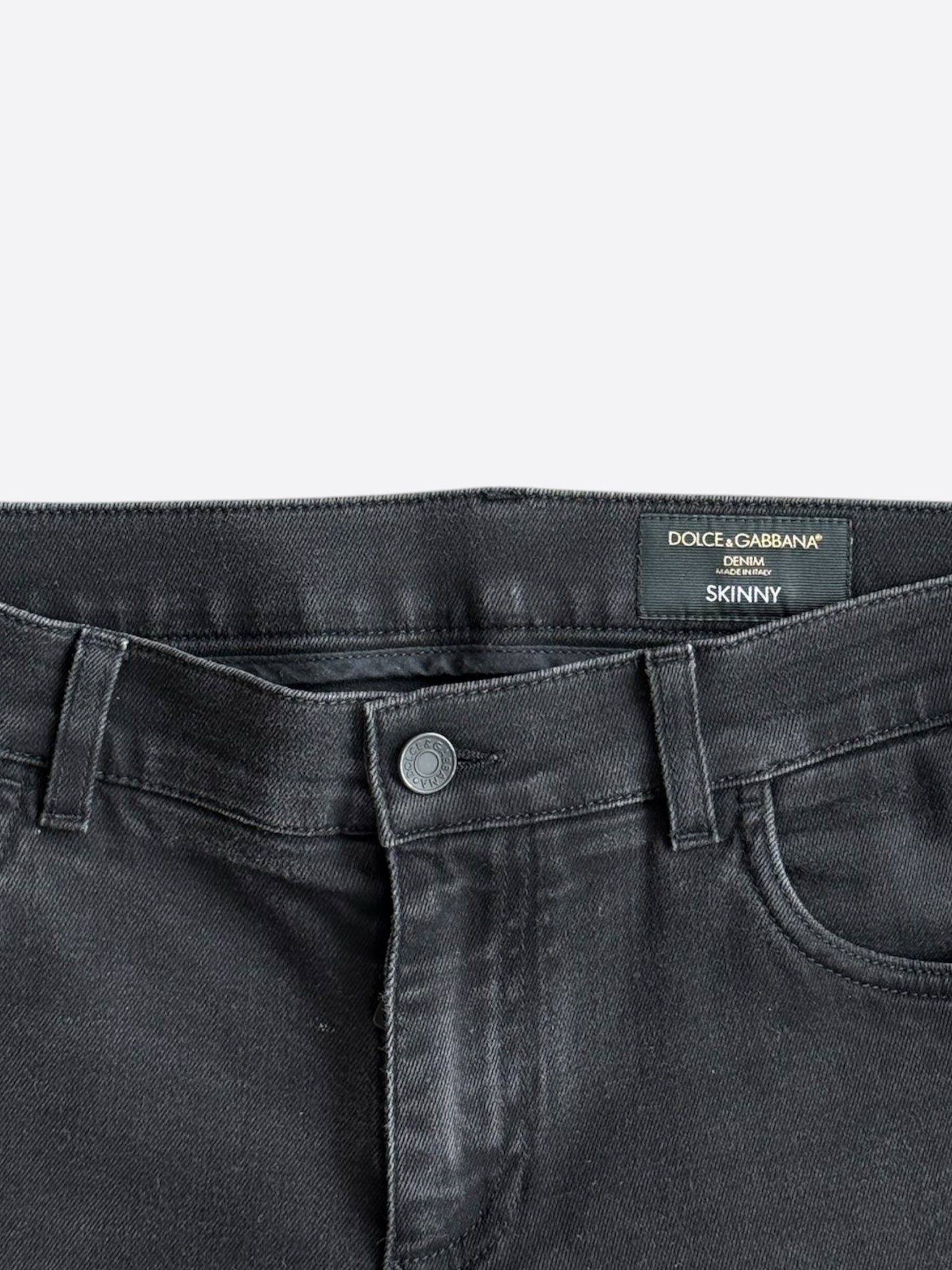 Dolce & Gabbana Black Skinny Denim Jeans