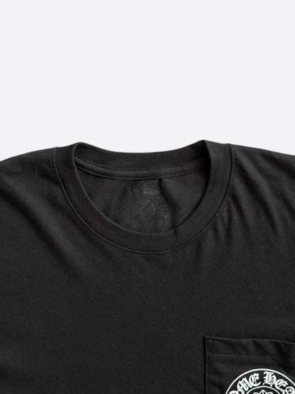Chrome Hearts Black & White Miami Horseshoe Logo T-Shirt