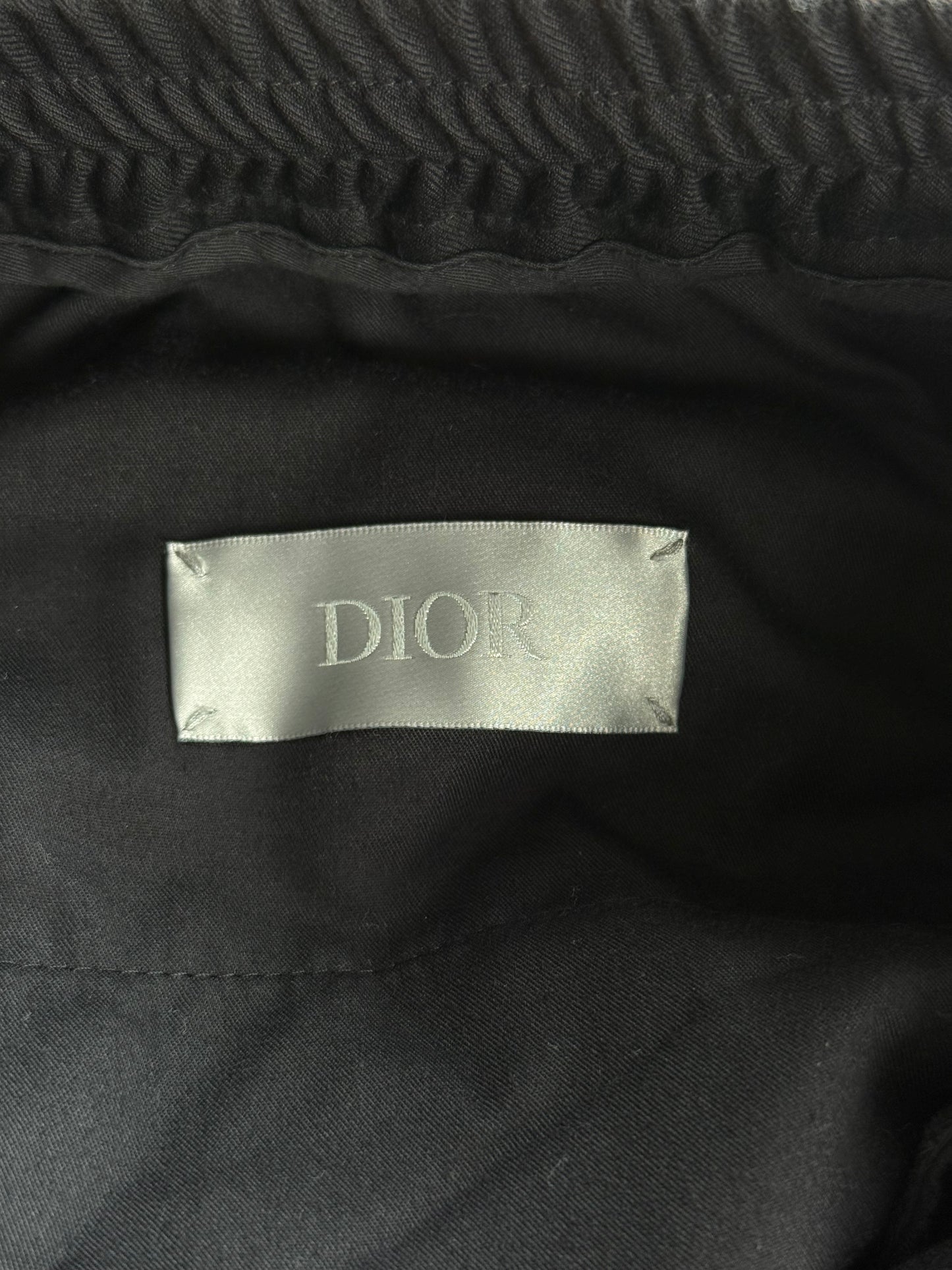 Dior Black Wool Jogger Pants