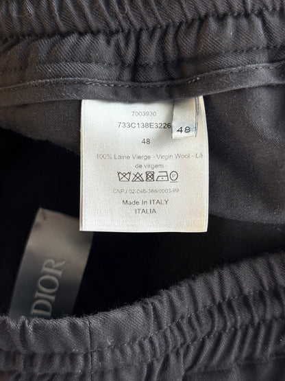 Dior Black Wool Jogger Pants