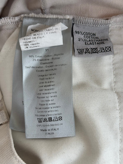 Dior Daniel Arsham White Eroded Logo Jeans