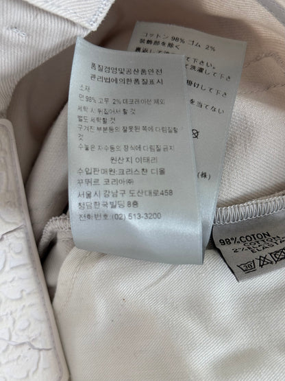 Dior Daniel Arsham White Eroded Logo Jeans
