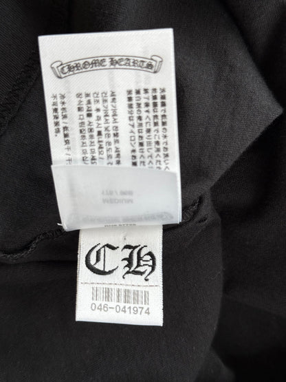 Chrome Hearts Black & White Miami Horseshoe Logo T-Shirt