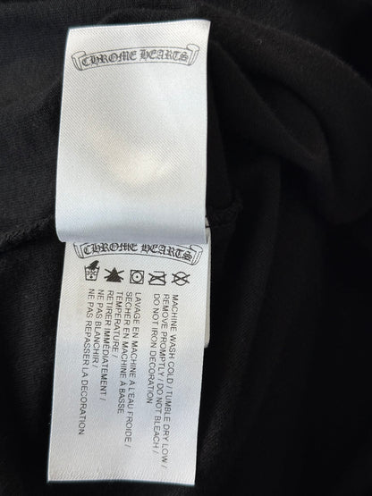 Chrome Hearts Black & Blue Neck Logo Longsleeve T-Shirt