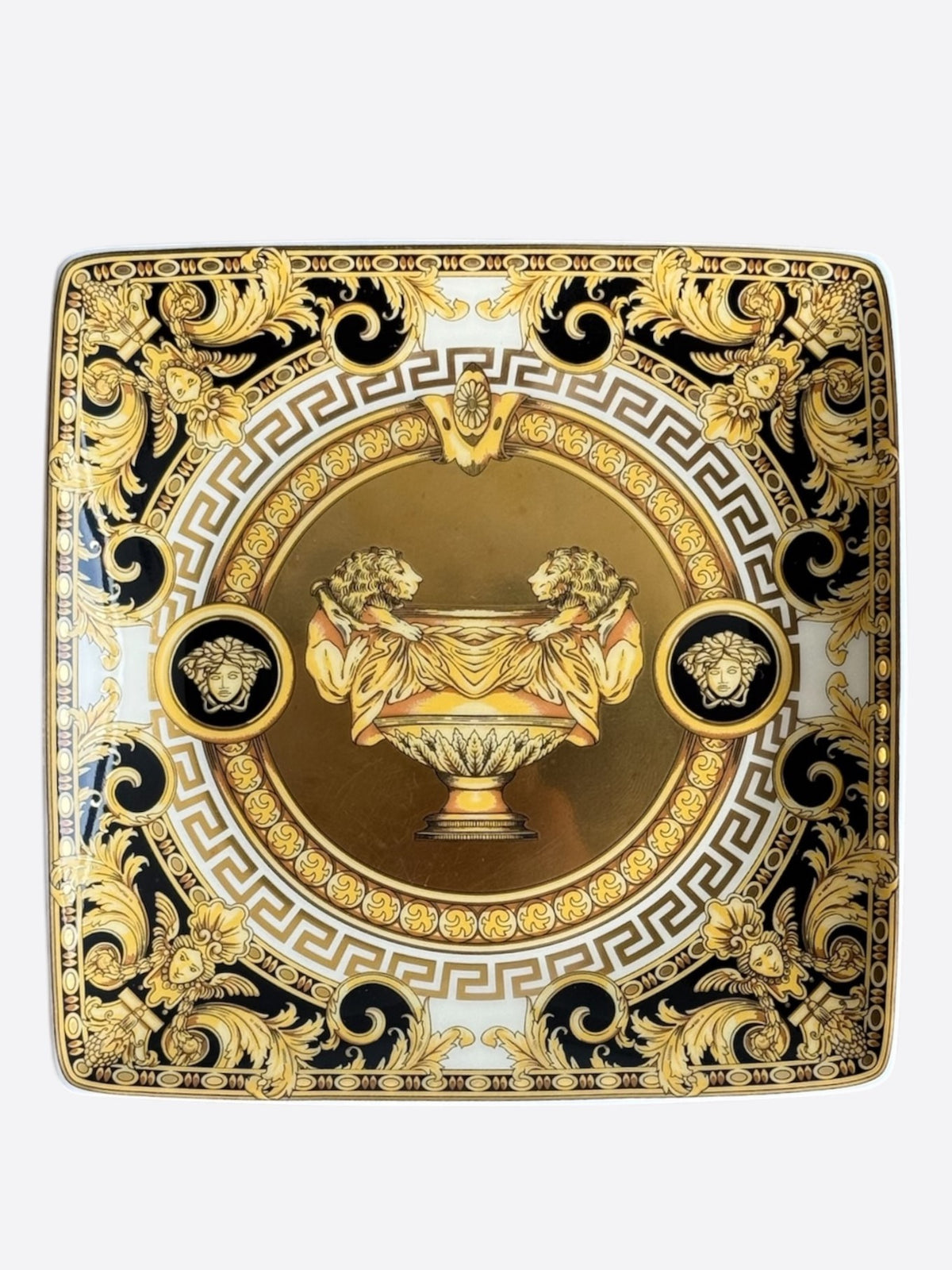 Versace White & Gold Prestige Gala Porcelain Valet Tray
