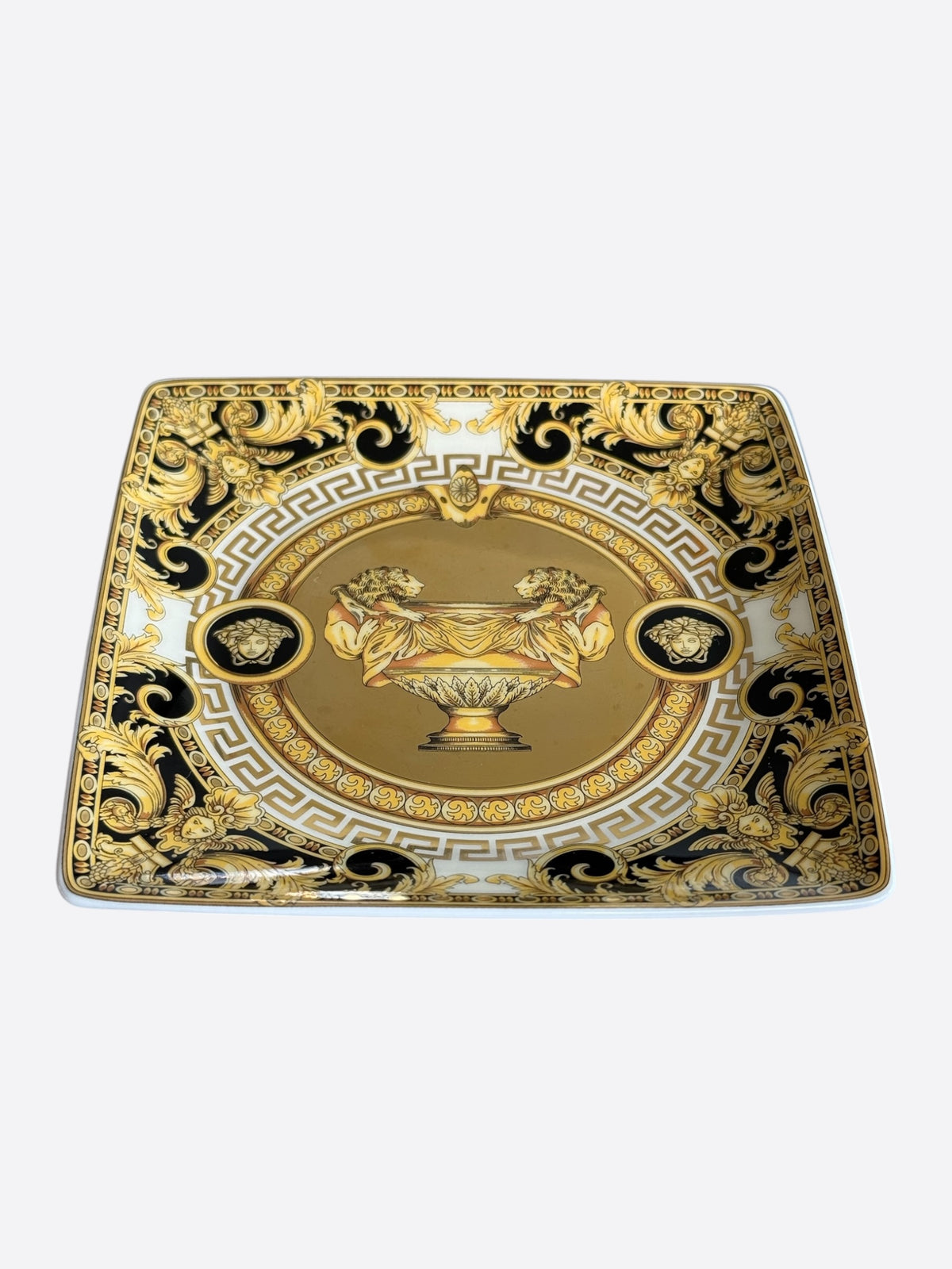 Versace White & Gold Prestige Gala Porcelain Valet Tray