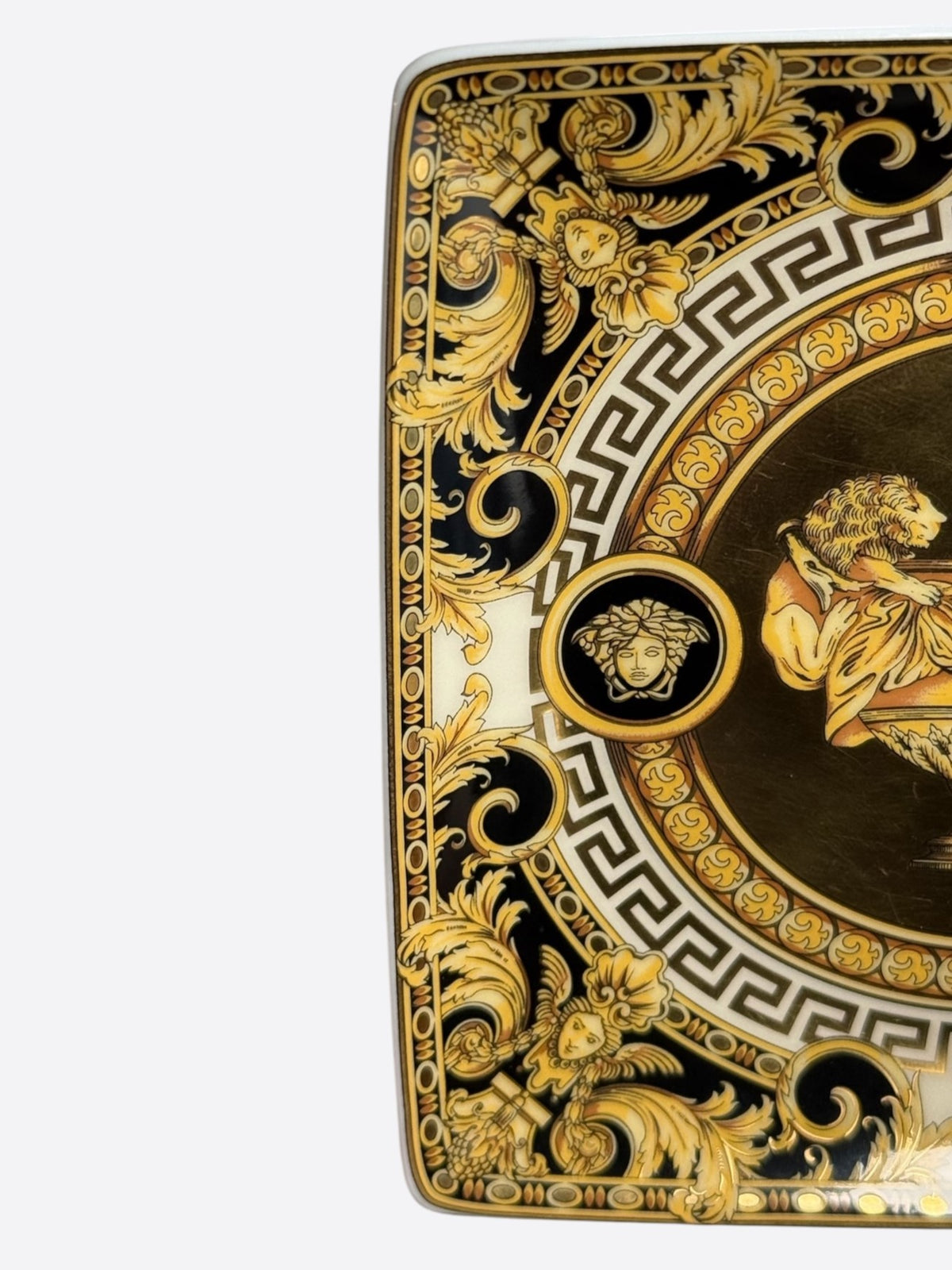 Versace White & Gold Prestige Gala Porcelain Valet Tray