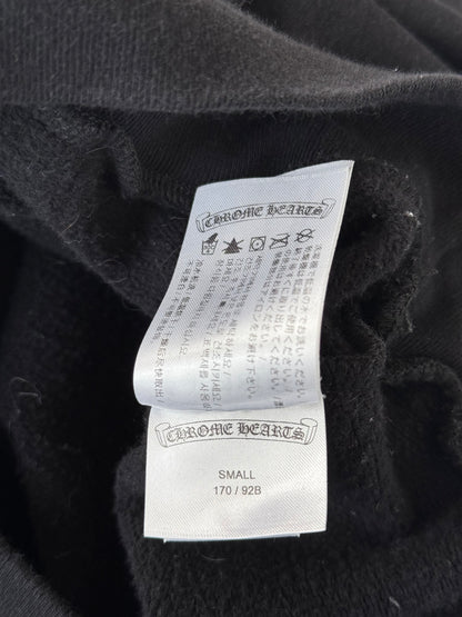 Chrome Hearts Black & White Scroll Logo Hoodie
