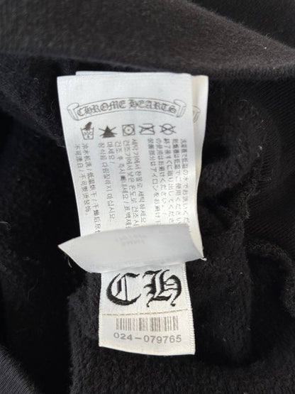 Chrome Hearts Black & White Scroll Logo Hoodie