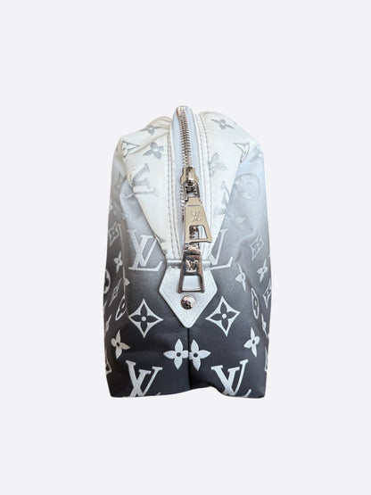 Louis Vuitton Black & White Gradient Monogram Ski Cosmetic Pouch
