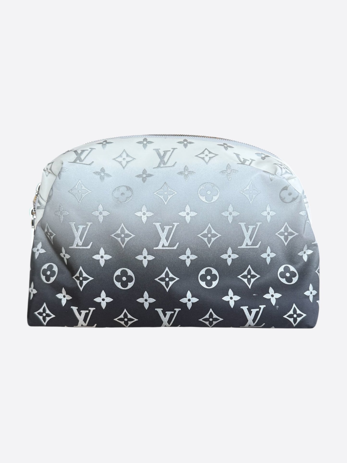 Louis Vuitton Black & White Gradient Monogram Ski Cosmetic Pouch