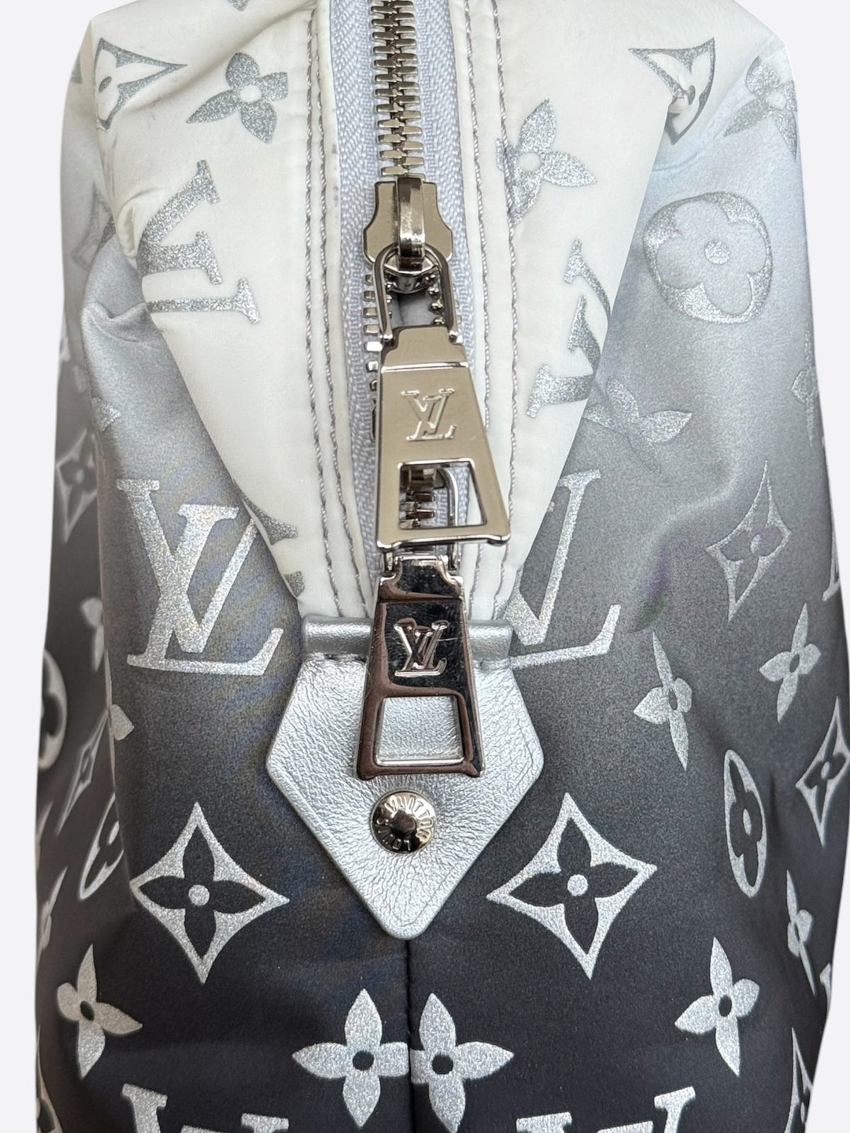 Louis Vuitton Black & White Gradient Monogram Ski Cosmetic Pouch