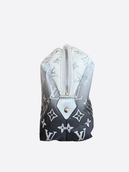 Louis Vuitton Black & White Gradient Monogram Ski Cosmetic Pouch