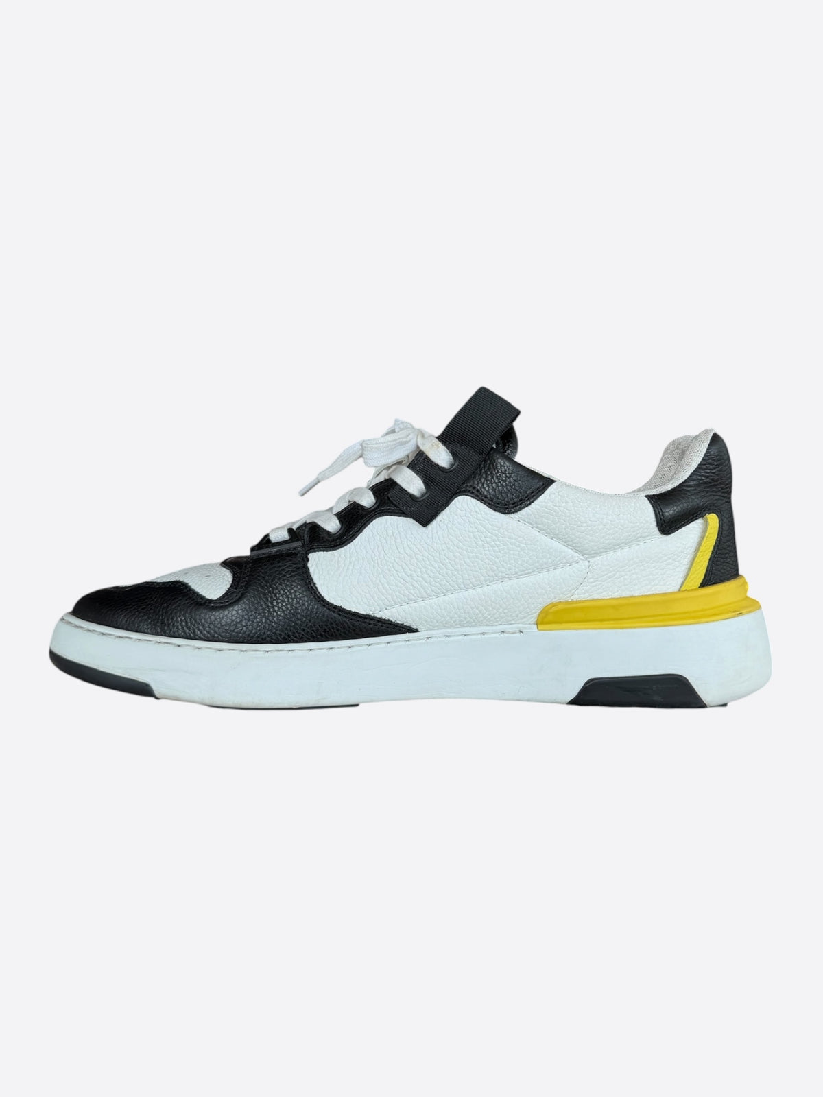 Givenchy White, Black & Yellow Wing Sneakers