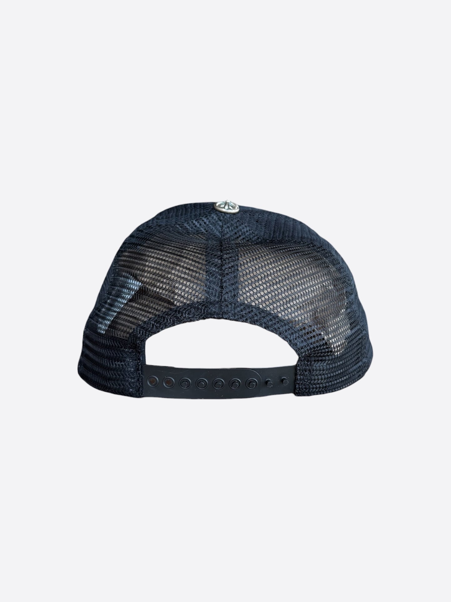 Chrome Hearts Black & White Miami Trucker Hat