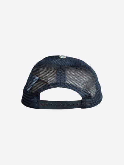 Chrome Hearts Black & White Miami Trucker Hat