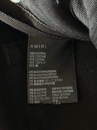 Amiri Black Coated MX1 Jeans