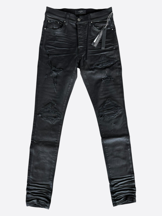 Amiri Black Coated MX1 Jeans
