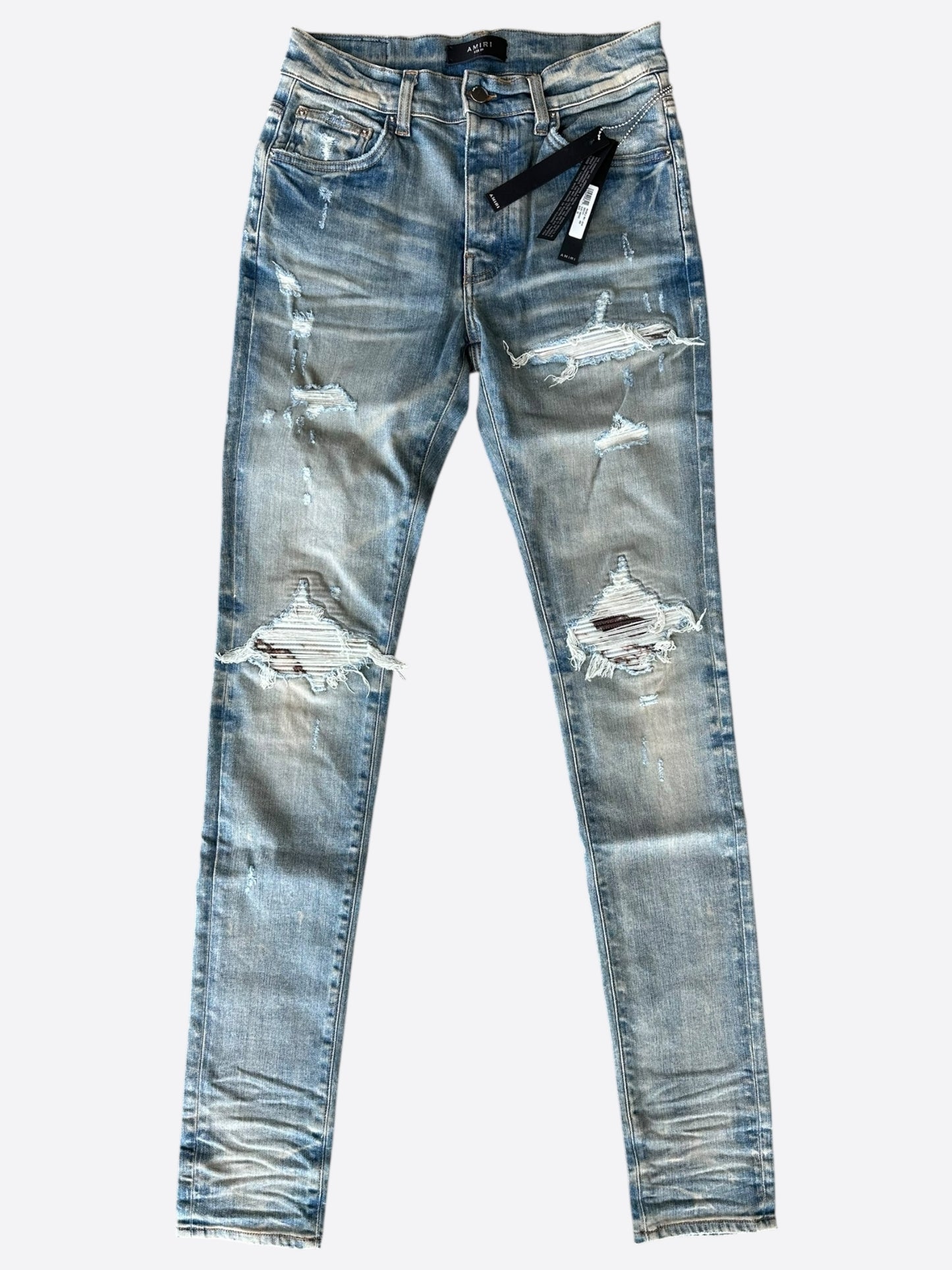 Amiri Clay Indigo Marble Patch MX1 Jeans