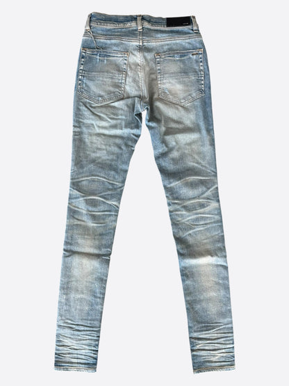 Amiri Clay Indigo Marble Patch MX1 Jeans