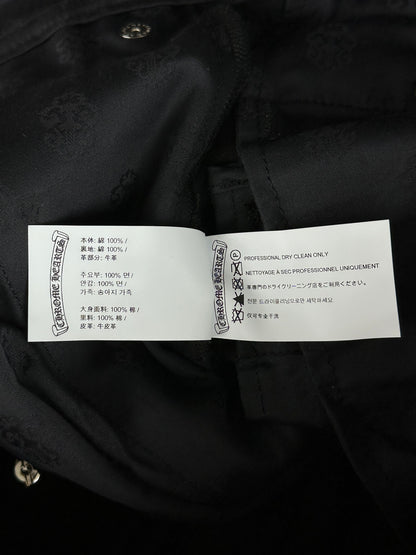 Chrome Hearts Black Cross Patch Chino Pants