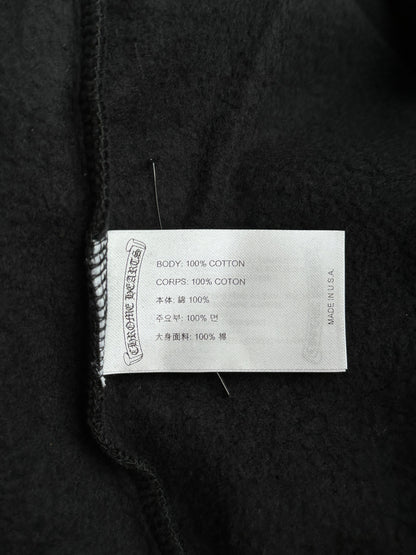 Chrome Hearts Black & White Horseshoe Logo Sweater