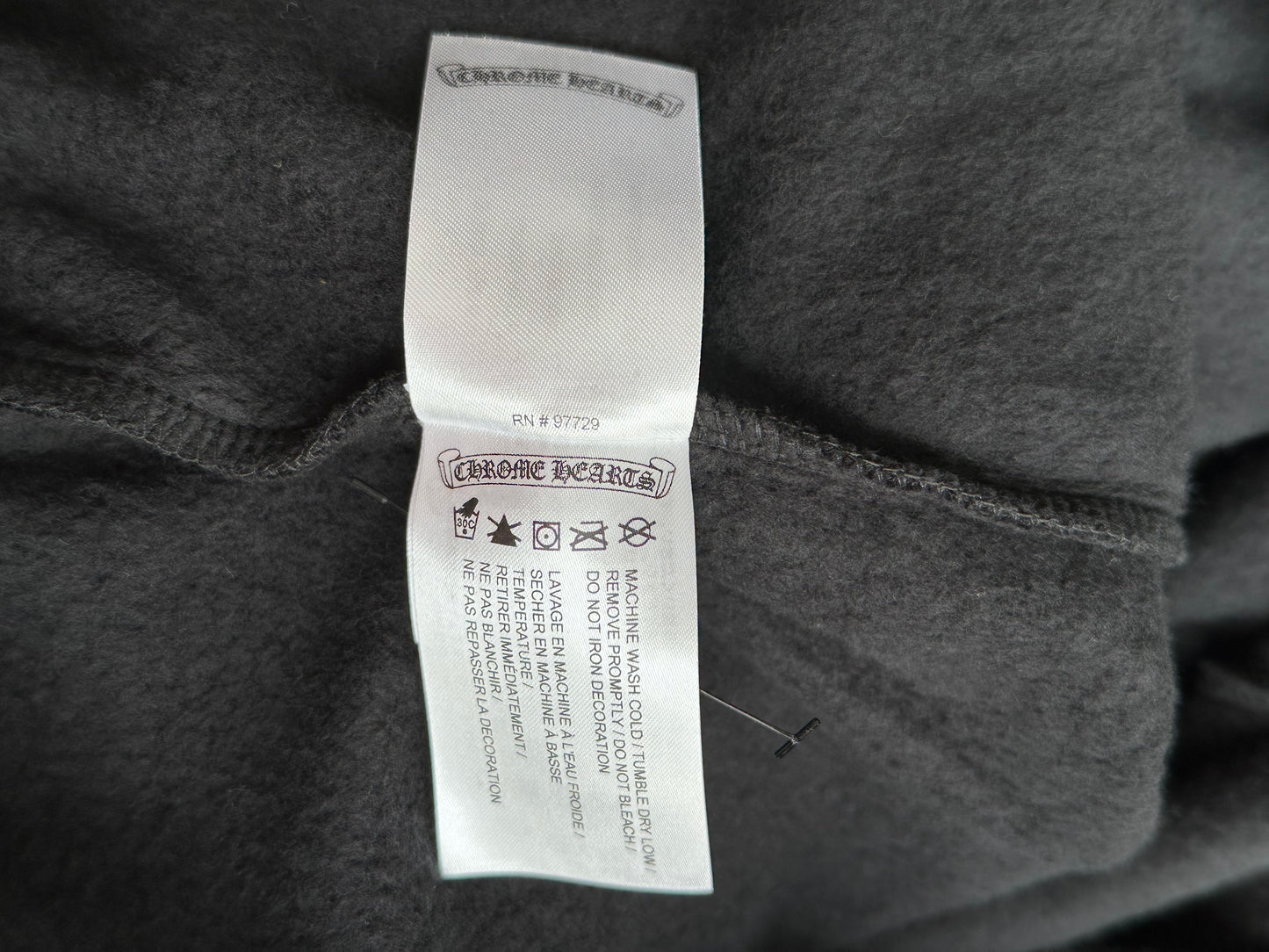 Chrome Hearts Black & White Horseshoe Logo Sweater