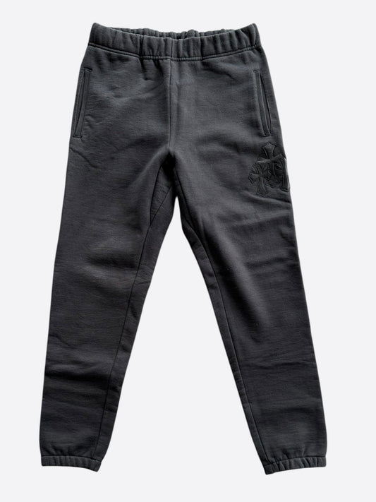 Chrome Hearts Black Triple Cross Patch Paper Jam Sweatpants