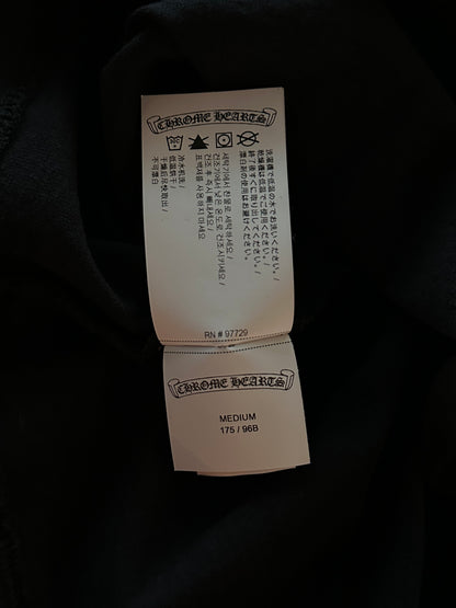 Chrome Hearts Black & White Embroidered Logo Longsleeve T-Shirt